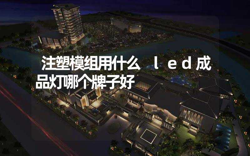 注塑模组用什么 led成品灯哪个牌子好